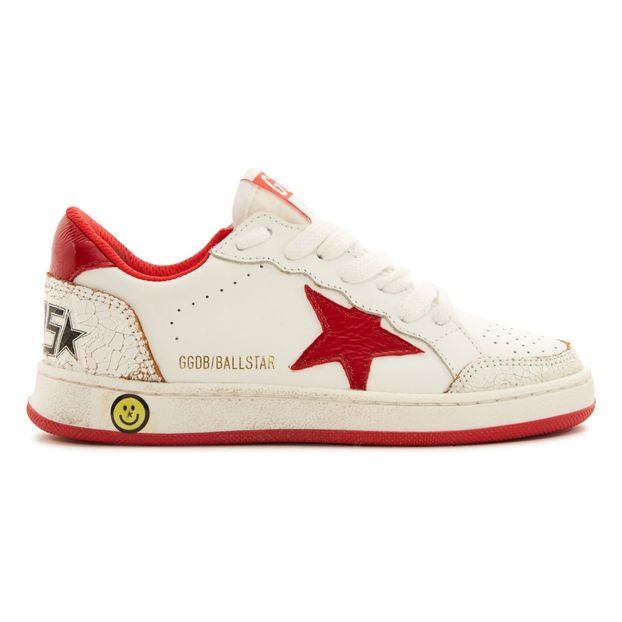 Star Ball Lace-Up Leather Low-Top Trainers-product