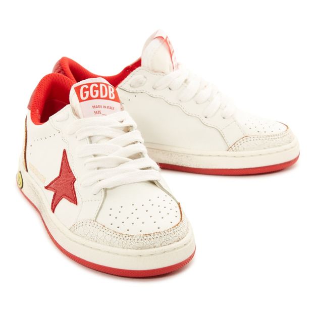 Star Ball Lace-Up Leather Low-Top Trainers-product