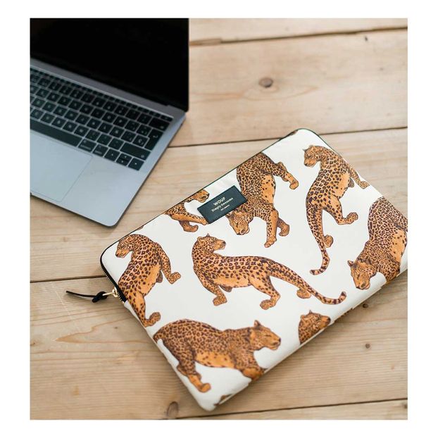 Leopard Canvas 13" Computer Pouch-product