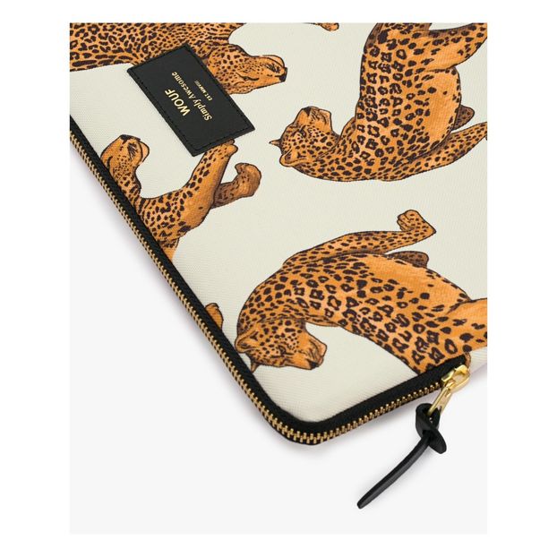 Leopard Canvas 13" Computer Pouch-product