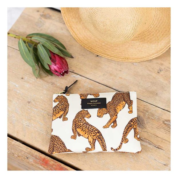 Pochette en toile léopard-product