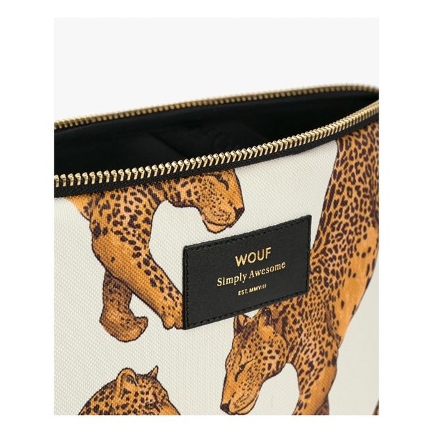 Leopard Canvas 13" Computer Pouch-product