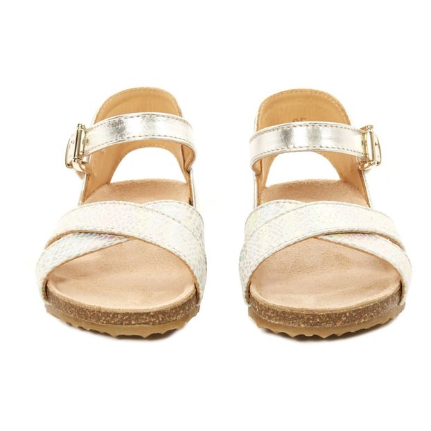 Sandales Balthazar Cuir Lamé Boucle-product