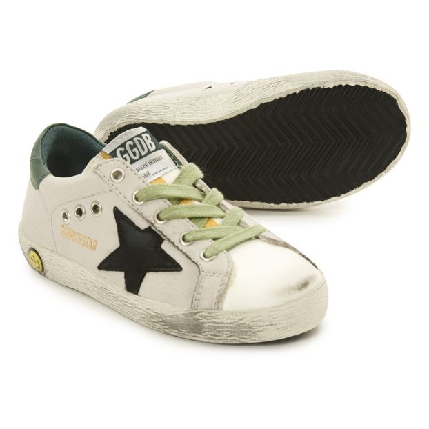 Zapatillas bajas de ante Talón verde Estrella negra Superstar-product
