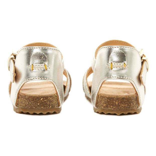 Sandales Balthazar Cuir Lamé Boucle-product