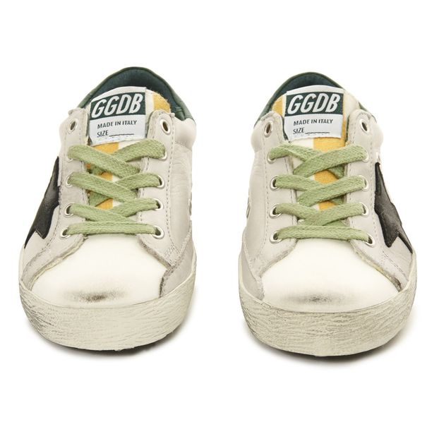 Zapatillas bajas de ante Talón verde Estrella negra Superstar-product