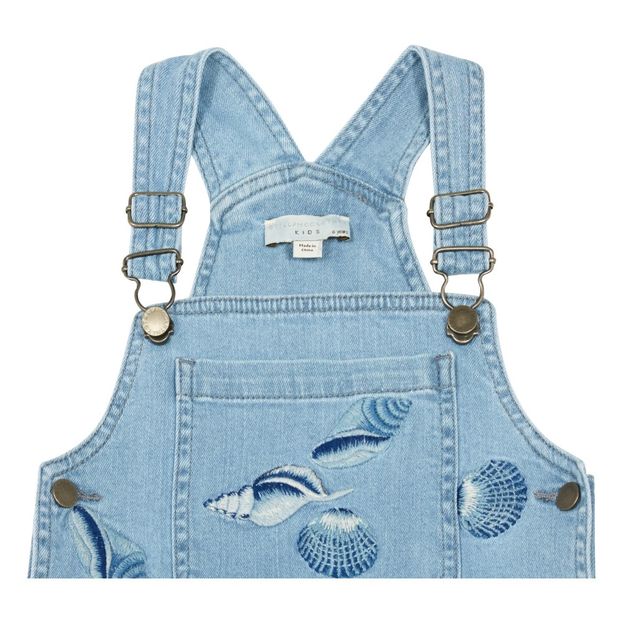 Sunflower Embroidered Shell Dungaree Dress-product
