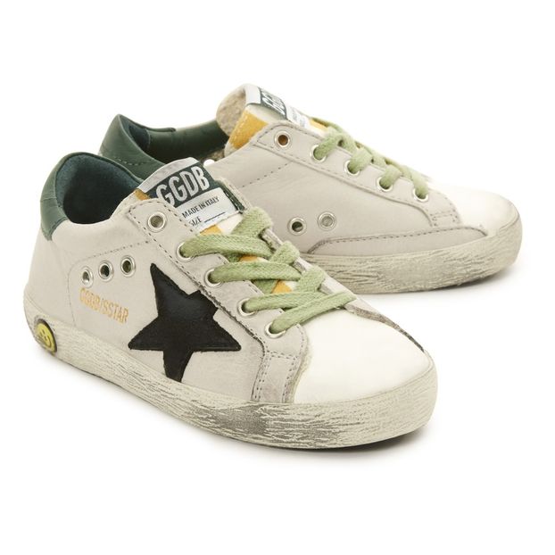 Zapatillas bajas de ante Talón verde Estrella negra Superstar-product