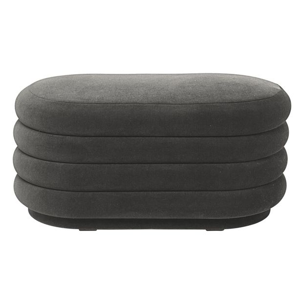 Sitzpuff oval Velours Febrick-product