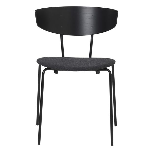 Chaise tapissée Herman en bois et métal-product