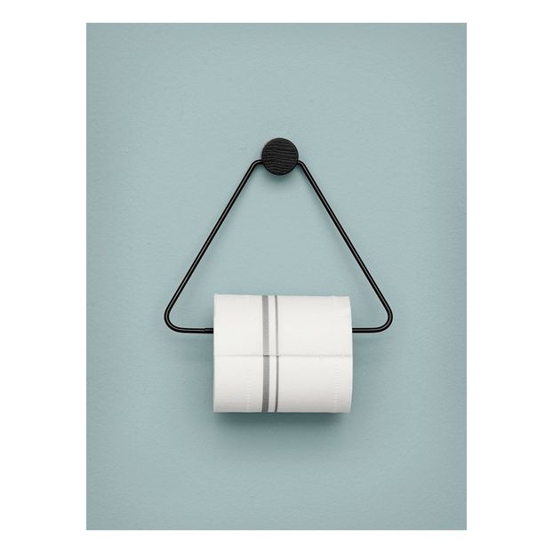 Patère triangle en bois et métal-product