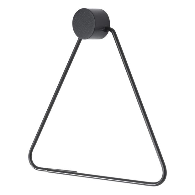Patère triangle en bois et métal-product