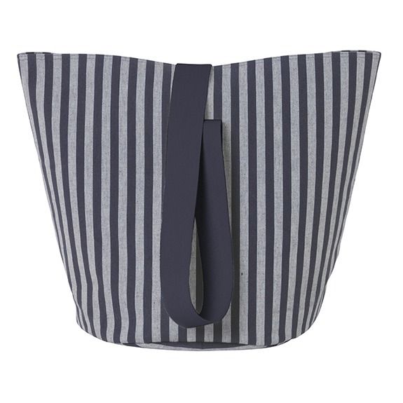 Cesta Chambray de algodón rayado-product