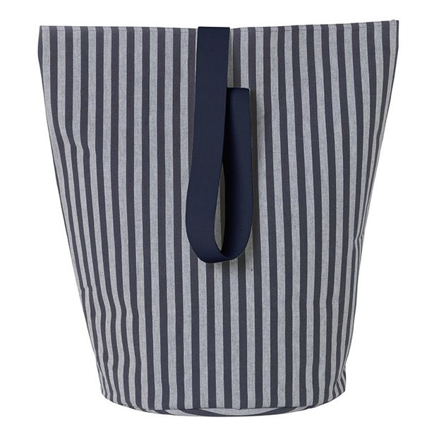 Cesta Chambray de algodón rayado-product
