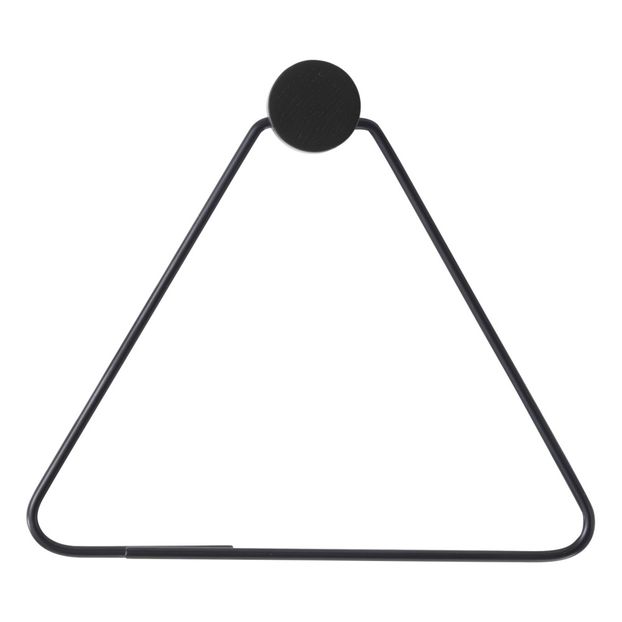 Patère triangle en bois et métal-product