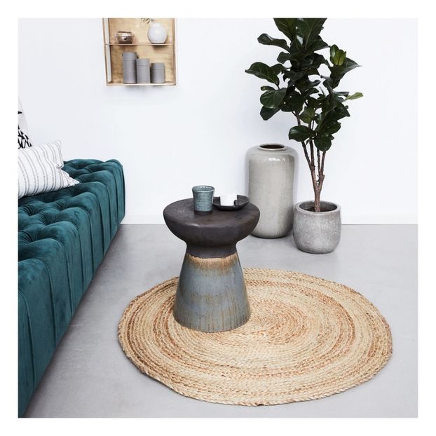 Tapis rond en chanvre D100 cm-product