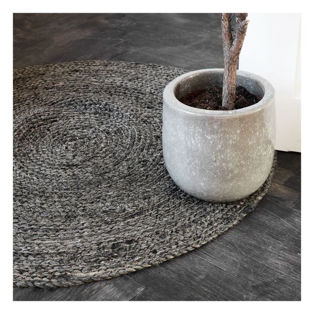 Round Seed Hemp Rug D100cm-product
