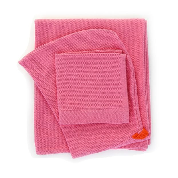 Organic Cotton Bath Cape and Bath Mitt Set-product