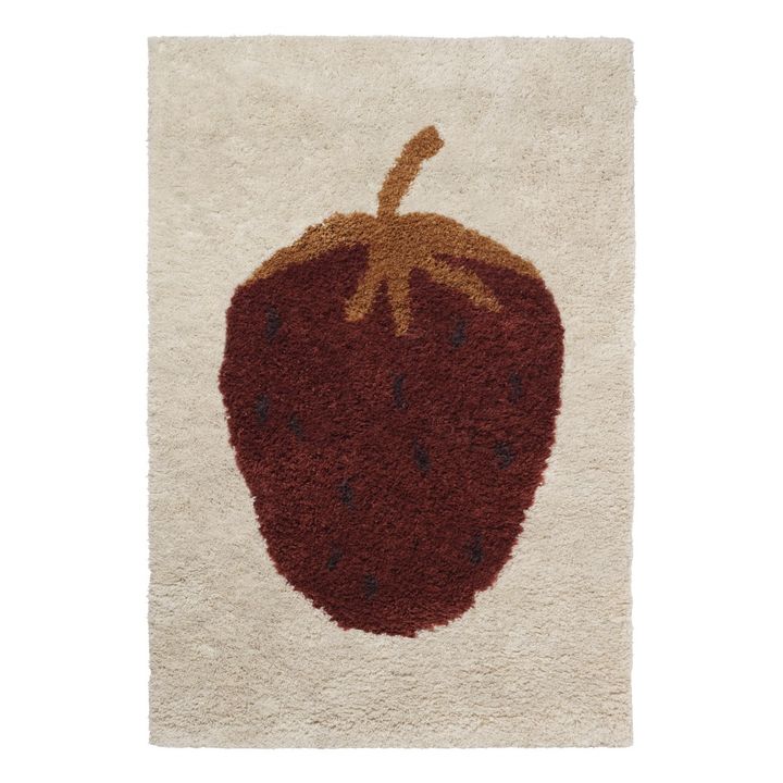 Fruiticana Strawberry Woolen Rug- Product image n°0