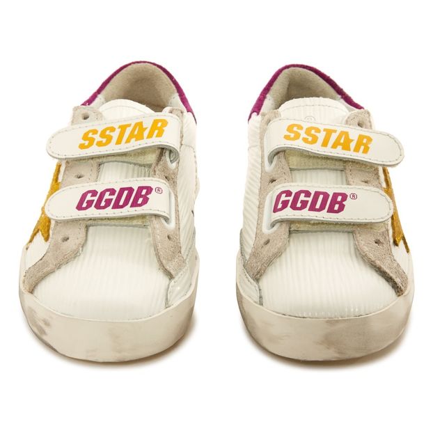 Zapatillas bajas de piel con velcro Superstar Old School-product