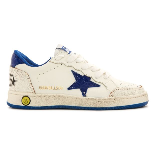 Star Ball Lace-Up Leather Low Top Trainers-product