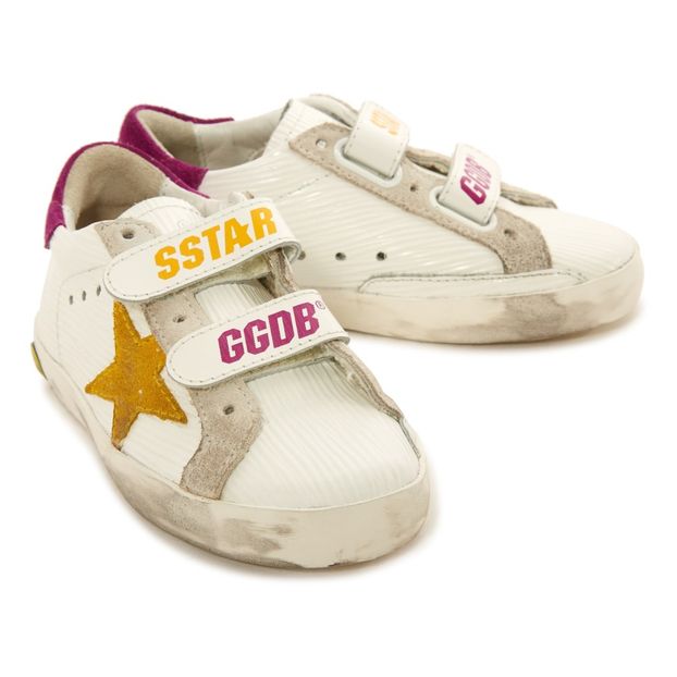 Zapatillas bajas de piel con velcro Superstar Old School-product