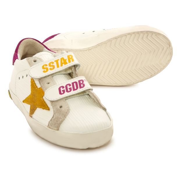 Zapatillas bajas de piel con velcro Superstar Old School-product
