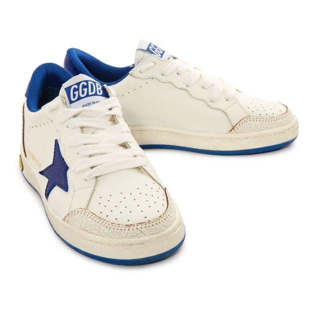 Star Ball Lace-Up Leather Low Top Trainers-product