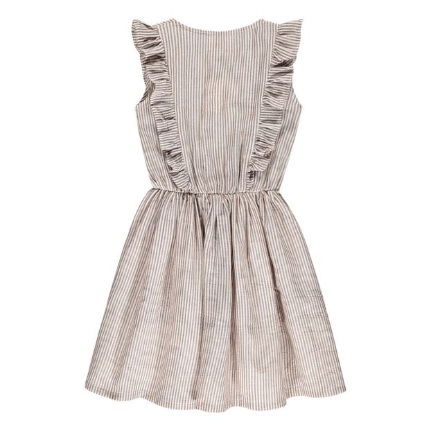Robe Boutonnée Rayée Volants Tina-product