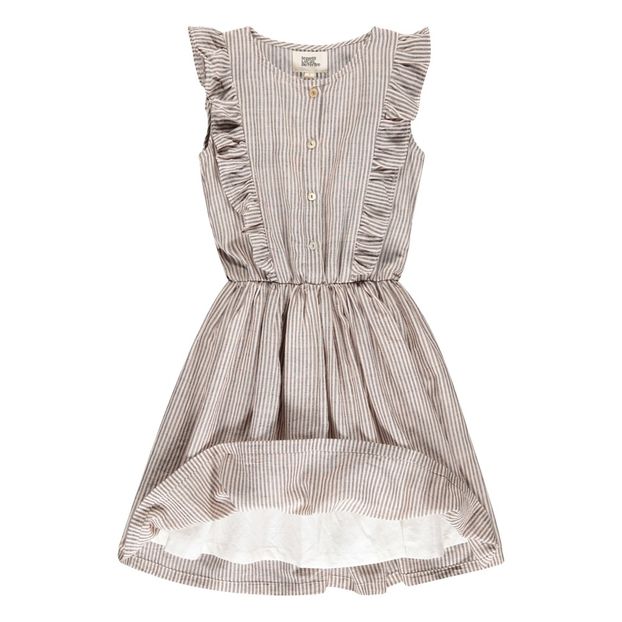 Robe Boutonnée Rayée Volants Tina-product