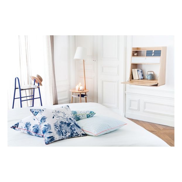 Secreter Gaston de roble 60 cm, Florence Watine - Rosa albaricoque y blanco-product