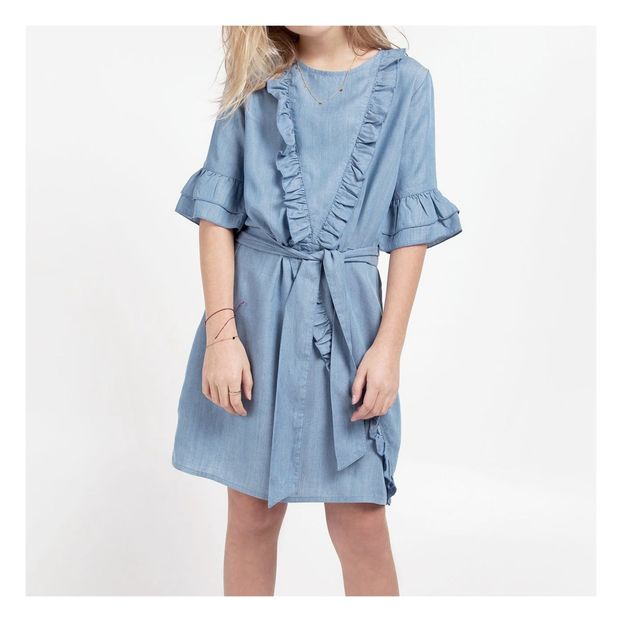 Robe Volants Chambray Odina-product