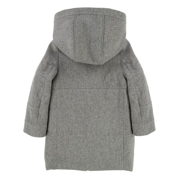 Removable Hood Pure Wool Jacket -product