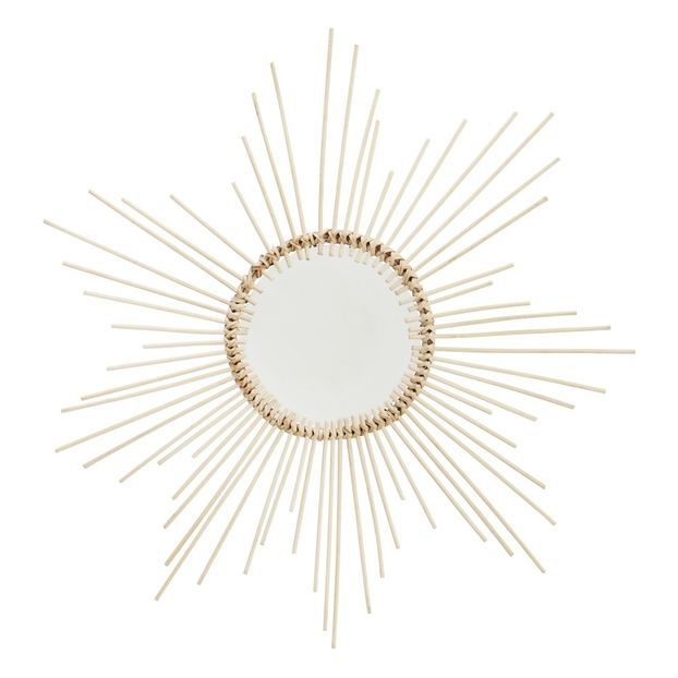 Espejo Sol en mimbre-product
