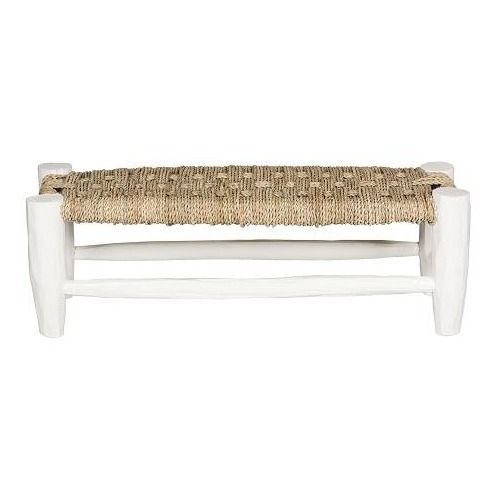 Banco de madera y hoja de palmera L70 cm x A23 cm-product