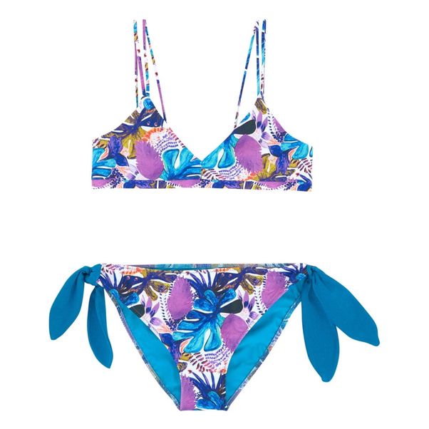 Maillot de Bain 2 Pièces Fleurs Nœuds-product