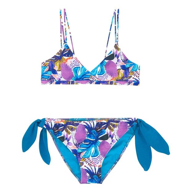 Maillot de Bain 2 Pièces Fleurs Nœuds-product