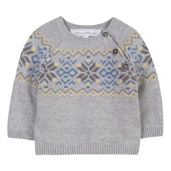 Pull Coton et Laine Jacquard-product