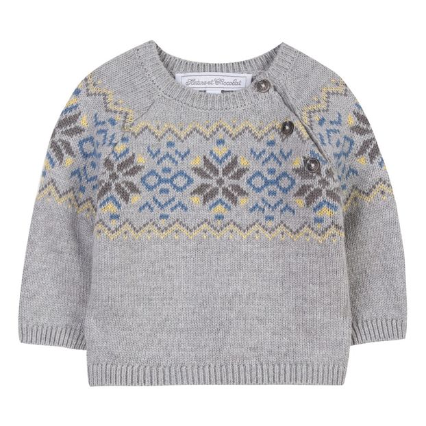 Pull Coton et Laine Jacquard-product