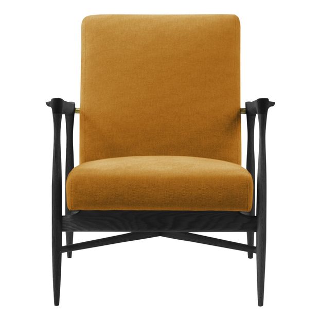 Fauteuil Floating, structure chêne teinté noir mat, tissu-product