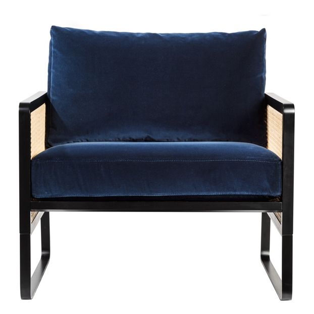 Geflochtener Sessel- Velours-product