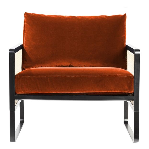 Geflochtener Sessel- Velours-product