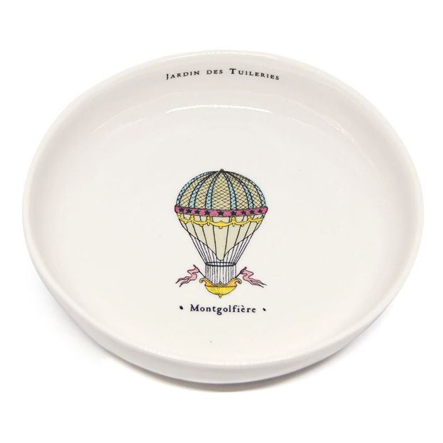 Plato Jardín de las Tullerías Globo aerostático de porcelana, D16 cm - Marin Montagut-product