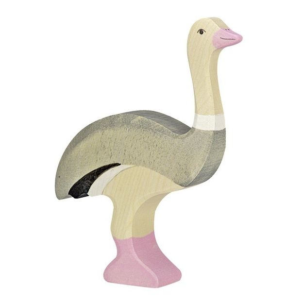 Wooden Ostrich Figurine-product