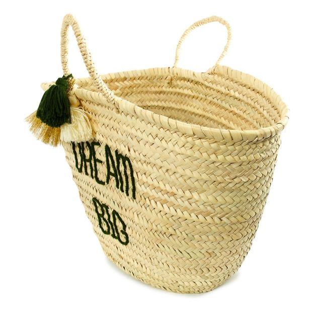 Smallable x Rose in April Dream Adult embroidered Basket with Pompoms-product