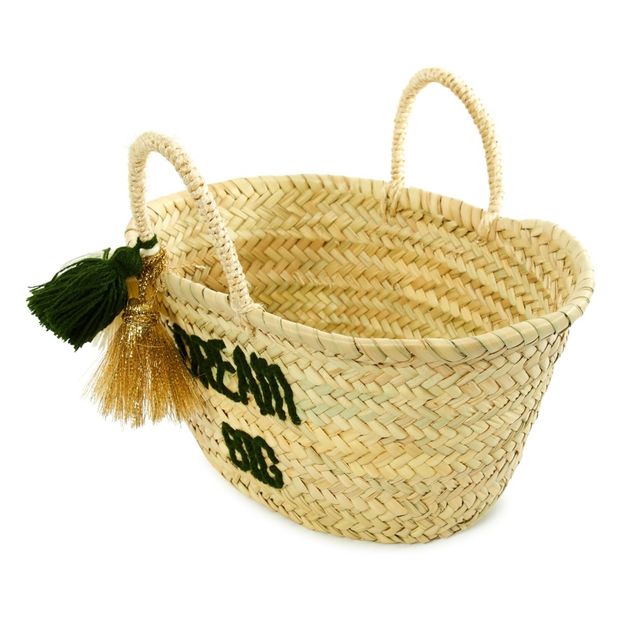 Smallable x Rose in April Dream Adult embroidered Basket with Pompoms-product