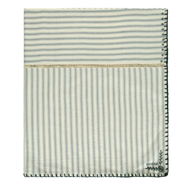 Nappe Suzanne rayures et fleurs-product
