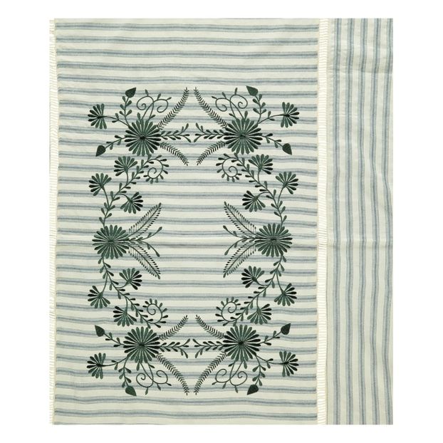 Nappe Suzanne rayures et fleurs-product