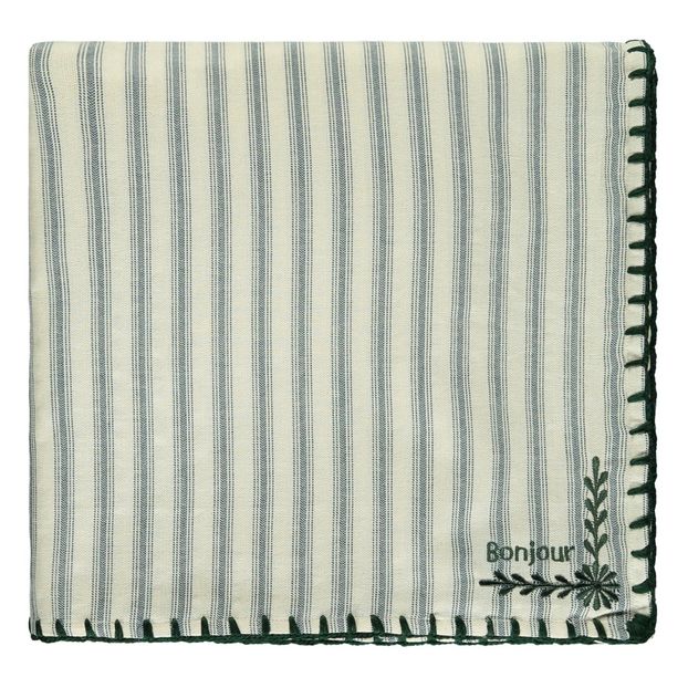 Nappe Suzanne rayures et fleurs-product