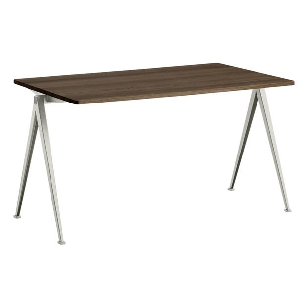 Table 140x65 cm Pyramid 01 en chêne huilé et pieds acier - Réedition Friso Kramer & Wim Rietveld-product